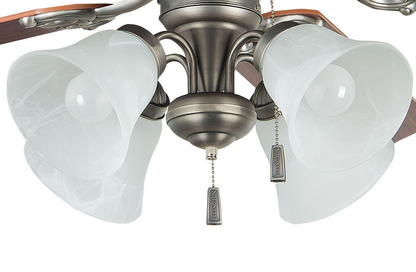 52" Manor Ceiling Fan in Antique Nickel