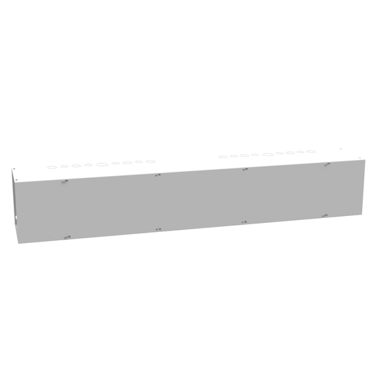 8x48x8 Screw Cover Wireway Type 1 UL Listed Steel Knockouts ANSI 61 Gray