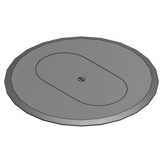 68 DRC GRY FLOORBOX COVER PLATE