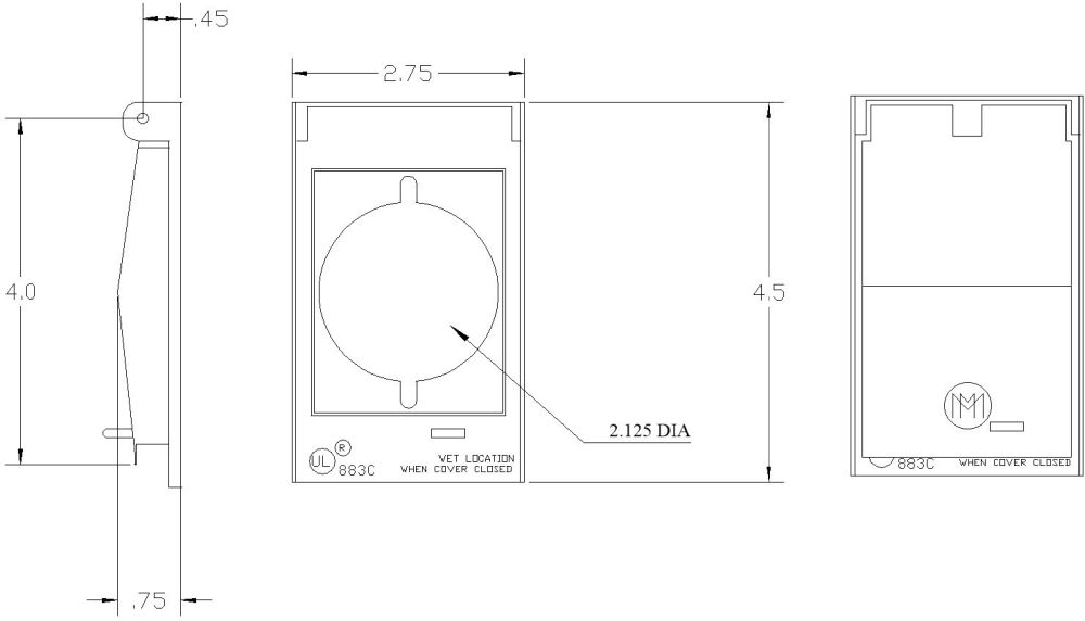 30534, Weatherproof Device Box Cover