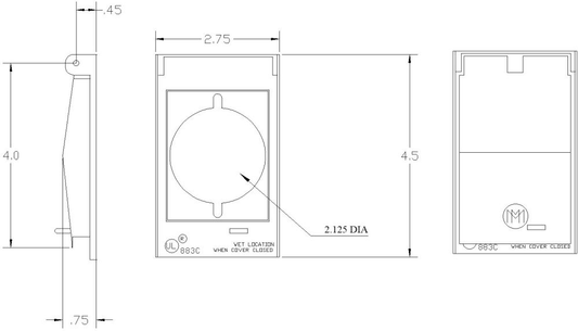 30534, Weatherproof Device Box Cover