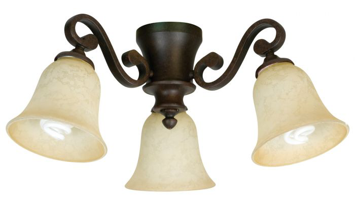3 Light Universal Fan Light Kit - LK35-AG-LED