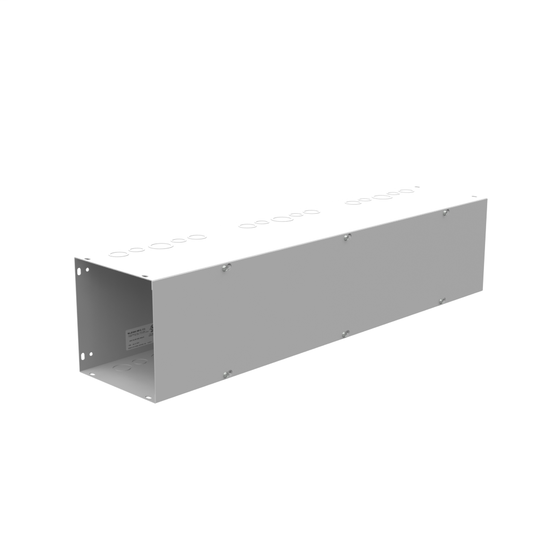 8x36x8 Screw Cover Wireway Type 1 UL Listed Steel Knockouts ANSI 61 Gray