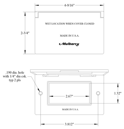 30451, Weatherproof Device Box Cover