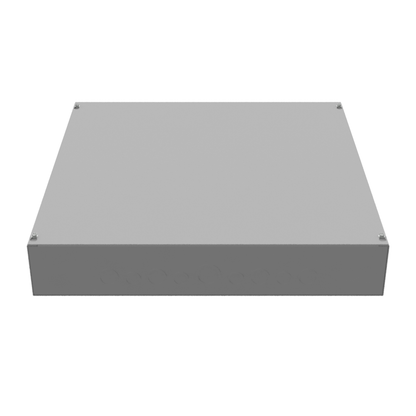24X4X24 Screw Cover Type 1 UL Steel KOs Gray Cover w/Teardrop Slots Holes In Back