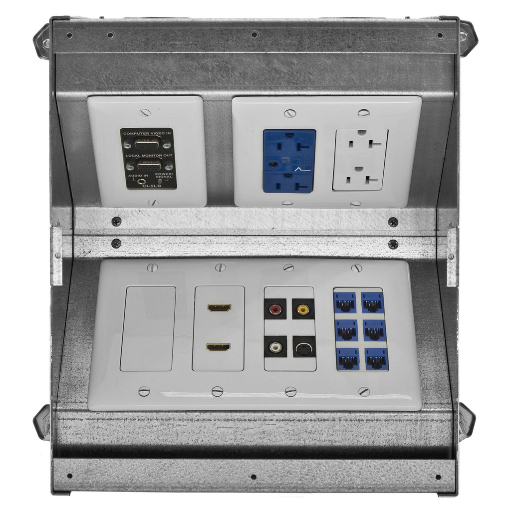 7-Gang CFB Box for Rectangular Cover, 4.08" Minumum Depth of Pour