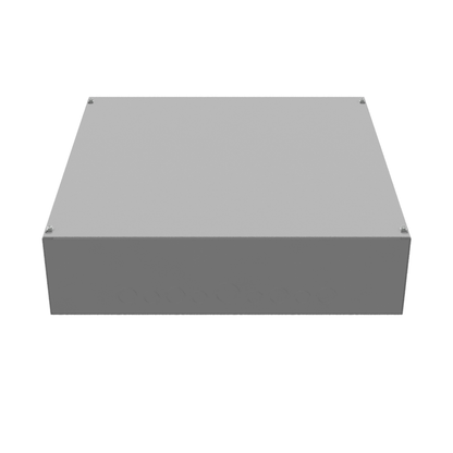 24X6x24 Screw Cover Type 1 UL Steel KOs Gray Cover w/Teardrop Slots Holes In Back