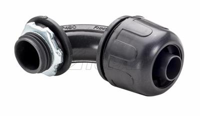 2" 90° Black Nylon Liquidtight Connector