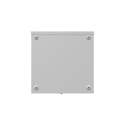 12x6x12 Hinge Cover Type 3R UL Listed Steel Knockouts ANSI 61 Gray Formed Hinges Padlocking Flip Latch Emboss Mounting Holes In Back