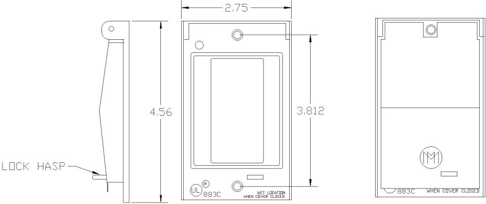 30537, Weatherproof Device Box Cover