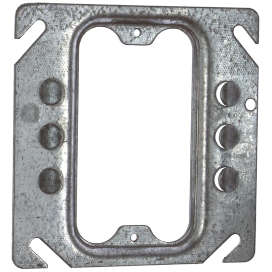 4SQ BX COVER,STL,FLAT,1/2-KO,1-DEV