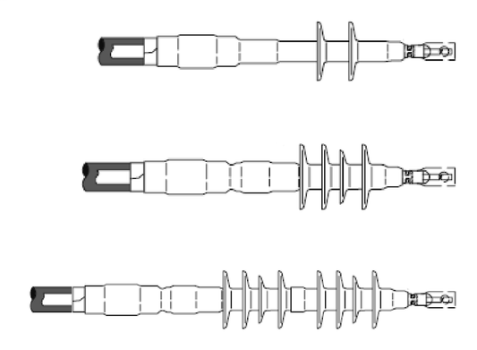3M™ Cold Shrink QT-III Termination Kit 7620-S-2, Tape, Wire, UniShield®,5 kV-8.7 kV, Insulation OD 0.32-0.59 in, 2 Skirt, 3/kit