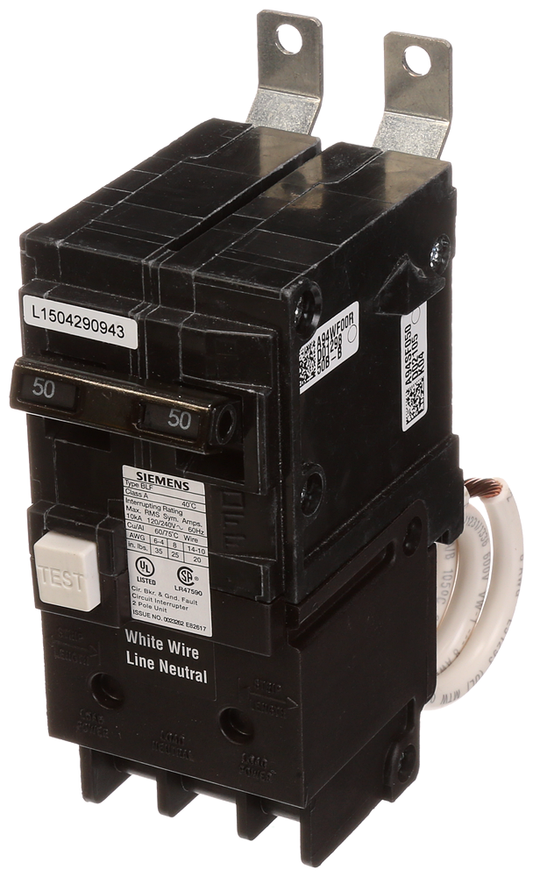 BRKR BLF GFCI 5mA 2P 240V 40A 10kA