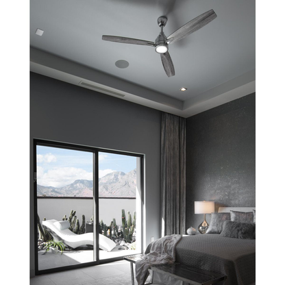 60" LED 3-Blade ceiling fan in Polished Chrome