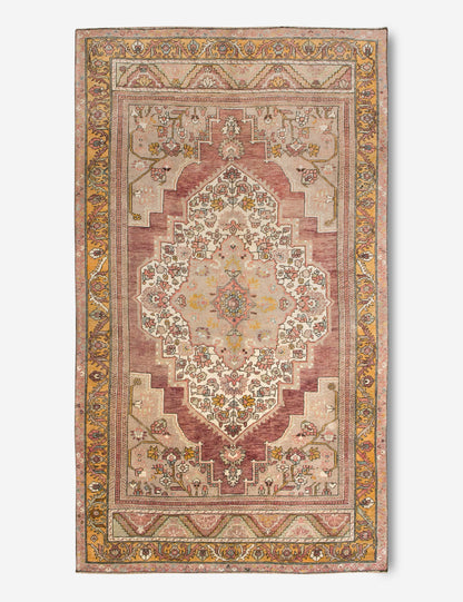 Vintage Turkish Hand-Knotted Wool Rug No. 406, 5'3" x 10'