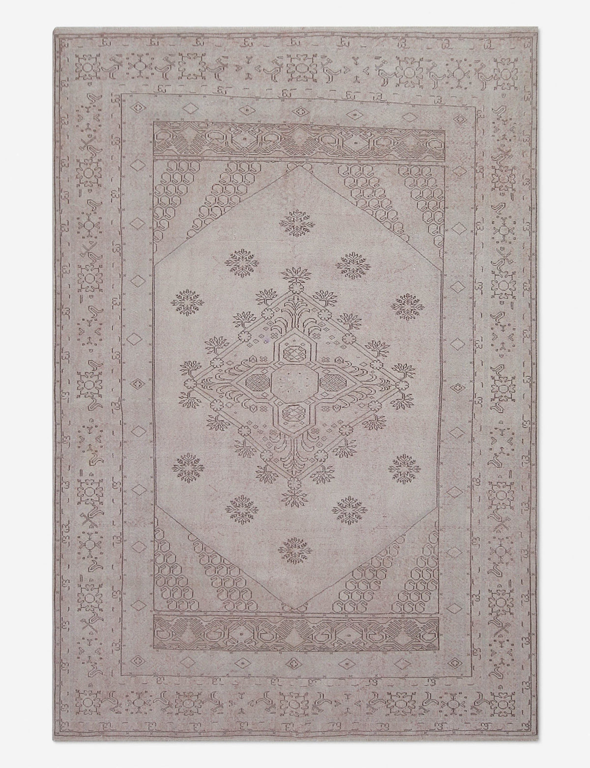 Vintage Turkish Hand-Knotted Wool Rug No. 404, 6' x 8'7"