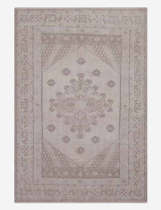 Vintage Turkish Hand-Knotted Wool Rug No. 404, 6' x 8'7"