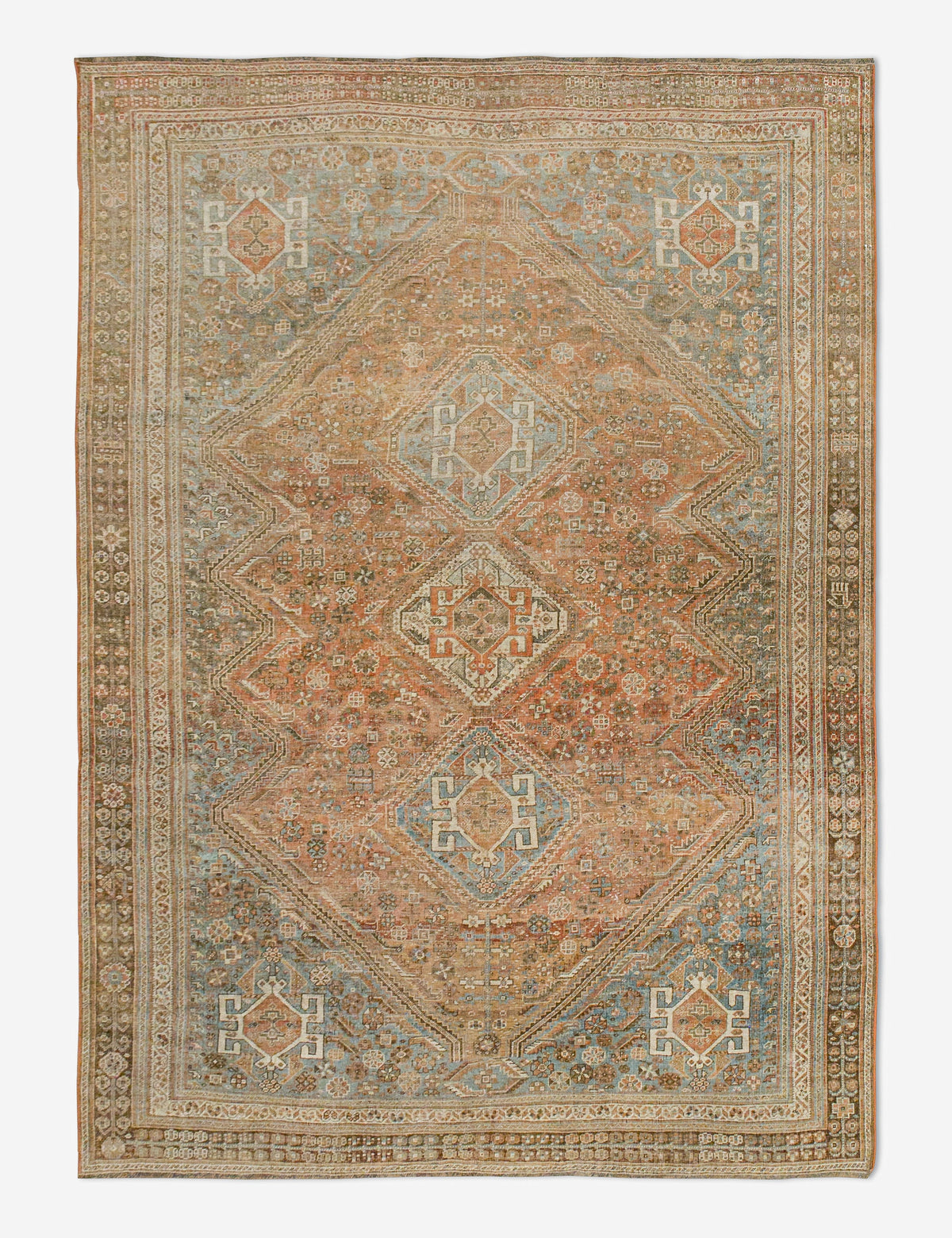 Vintage Turkish Hand-Knotted Wool Rug No. 443, 6'4" x 9'6"