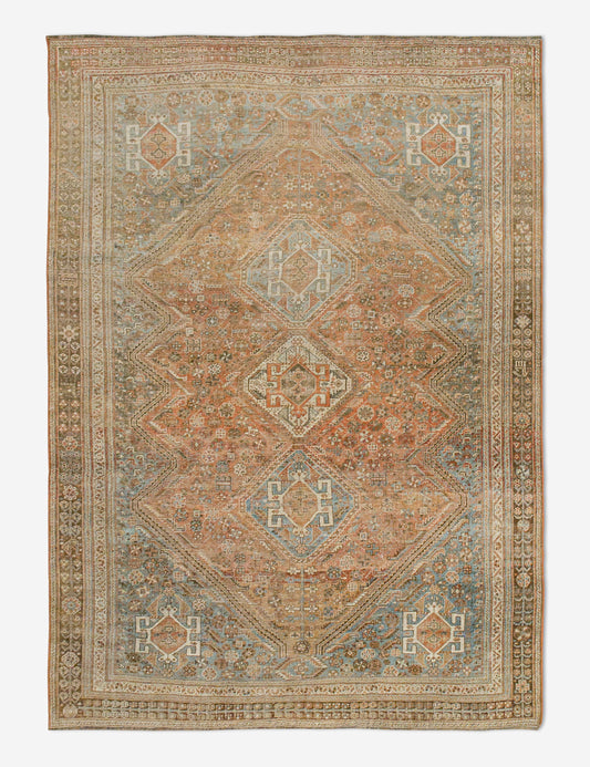 Vintage Turkish Hand-Knotted Wool Rug No. 443, 6'4" x 9'6"