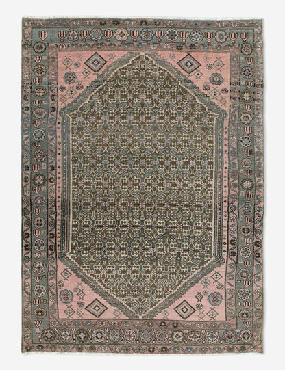 Vintage Turkish Hand-Knotted Wool Rug No. 450, 4'1" x 6'5"