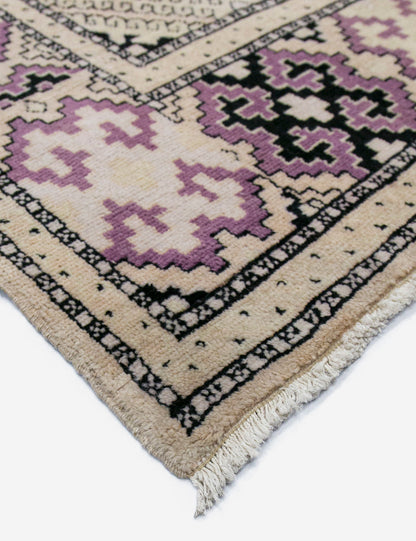 Vintage Turkish Hand-Knotted Wool Rug No. 456, 4'5" x 6'1"