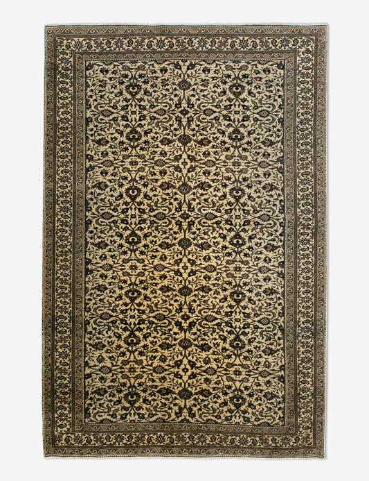 Vintage Turkish Hand-Knotted Wool Rug No. 458, 4'11" x 7'3"