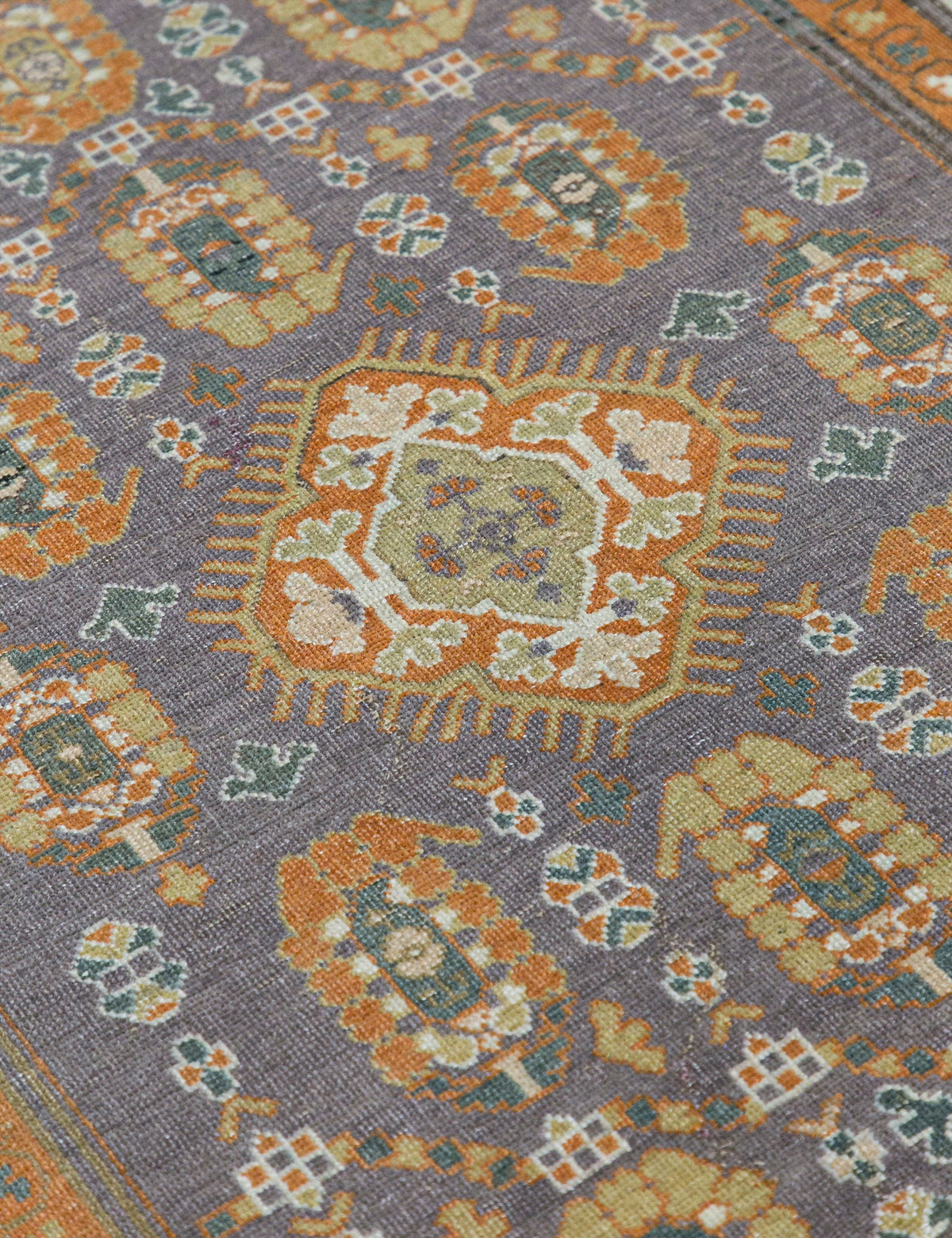 Vintage Turkish Hand-Knotted Wool Rug No. 461, 3'4" x 4'7"