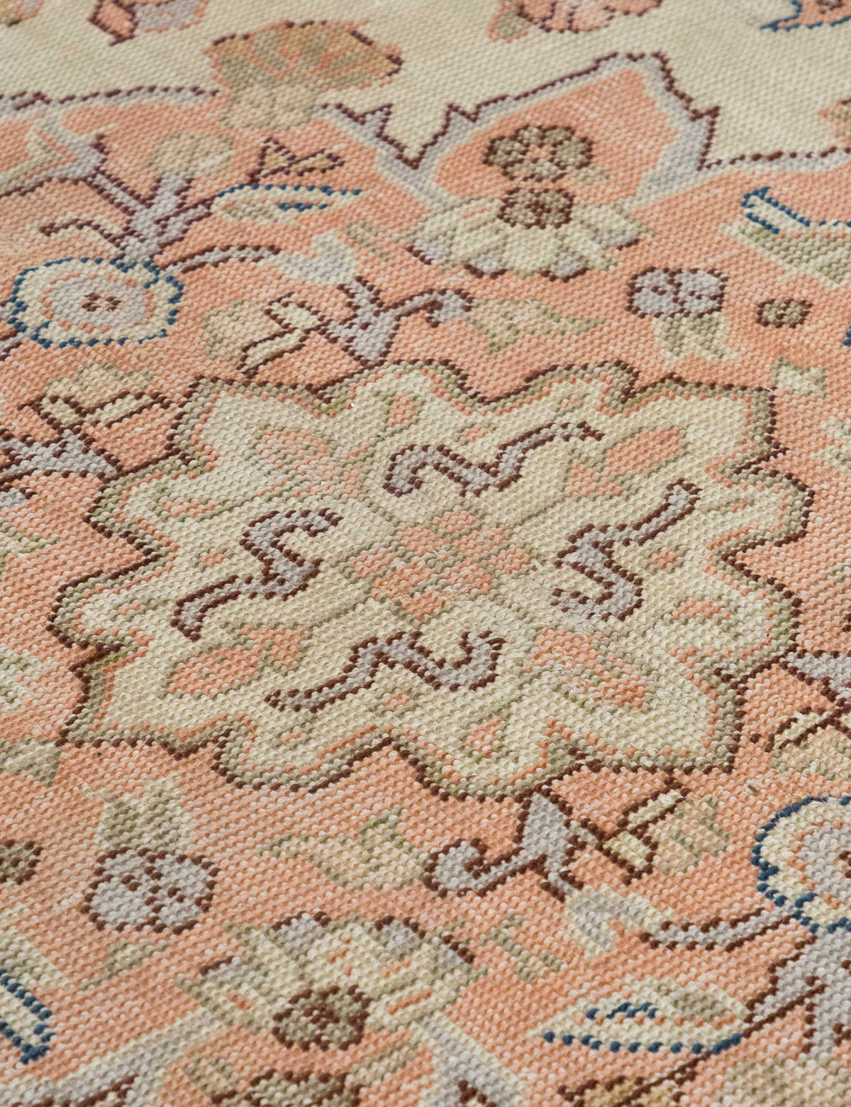Vintage Turkish Hand-Knotted Wool Rug No. 587, 6'6" x 10'2"