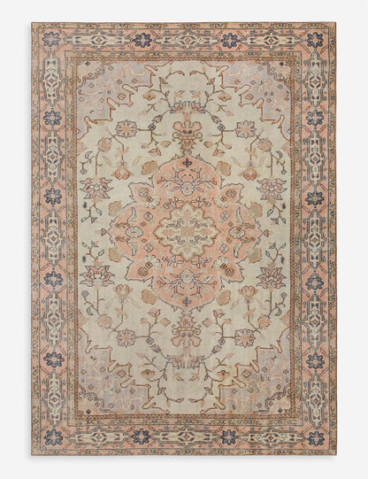 Vintage Turkish Hand-Knotted Wool Rug No. 587, 6'6" x 10'2"