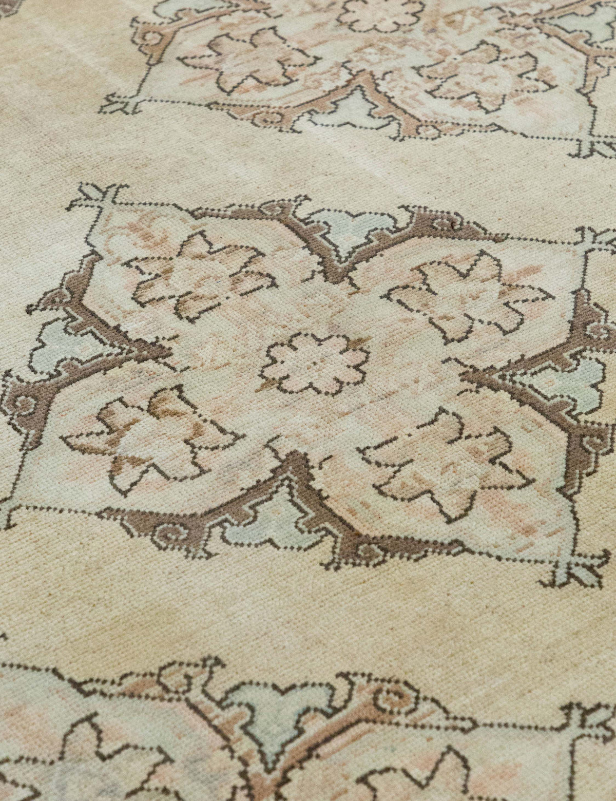 Vintage Turkish Hand-Knotted Wool Rug No. 588, 6'7" x 9'4"