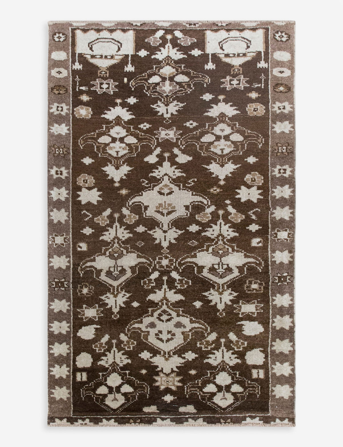 Vintage Turkish Hand-Knotted Wool Rug No. 589, 3'8" x 7'2"