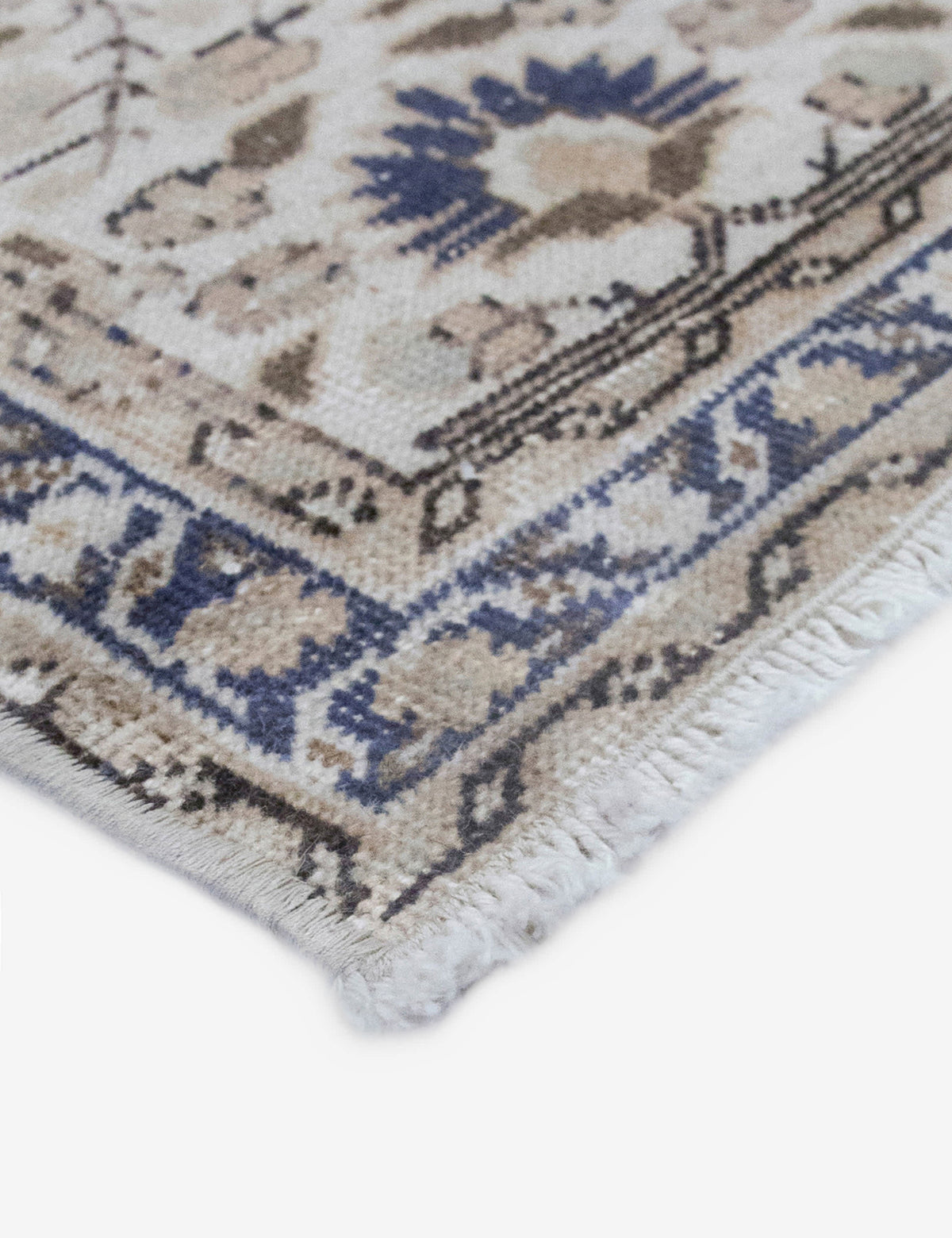Vintage Turkish Hand-Knotted Wool Rug No. 591, 4'8" x 6'10"