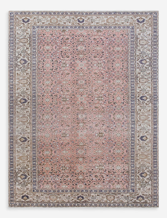 Vintage Turkish Hand-Knotted Wool Rug No. 591, 4'8" x 6'10"