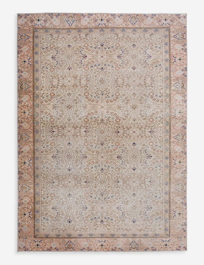 Vintage Turkish Hand-Knotted Wool Rug No. 592, 4'6" x 6'9"