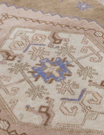 Vintage Turkish Hand-Knotted Wool Rug No. 594, 4' x 7'7"