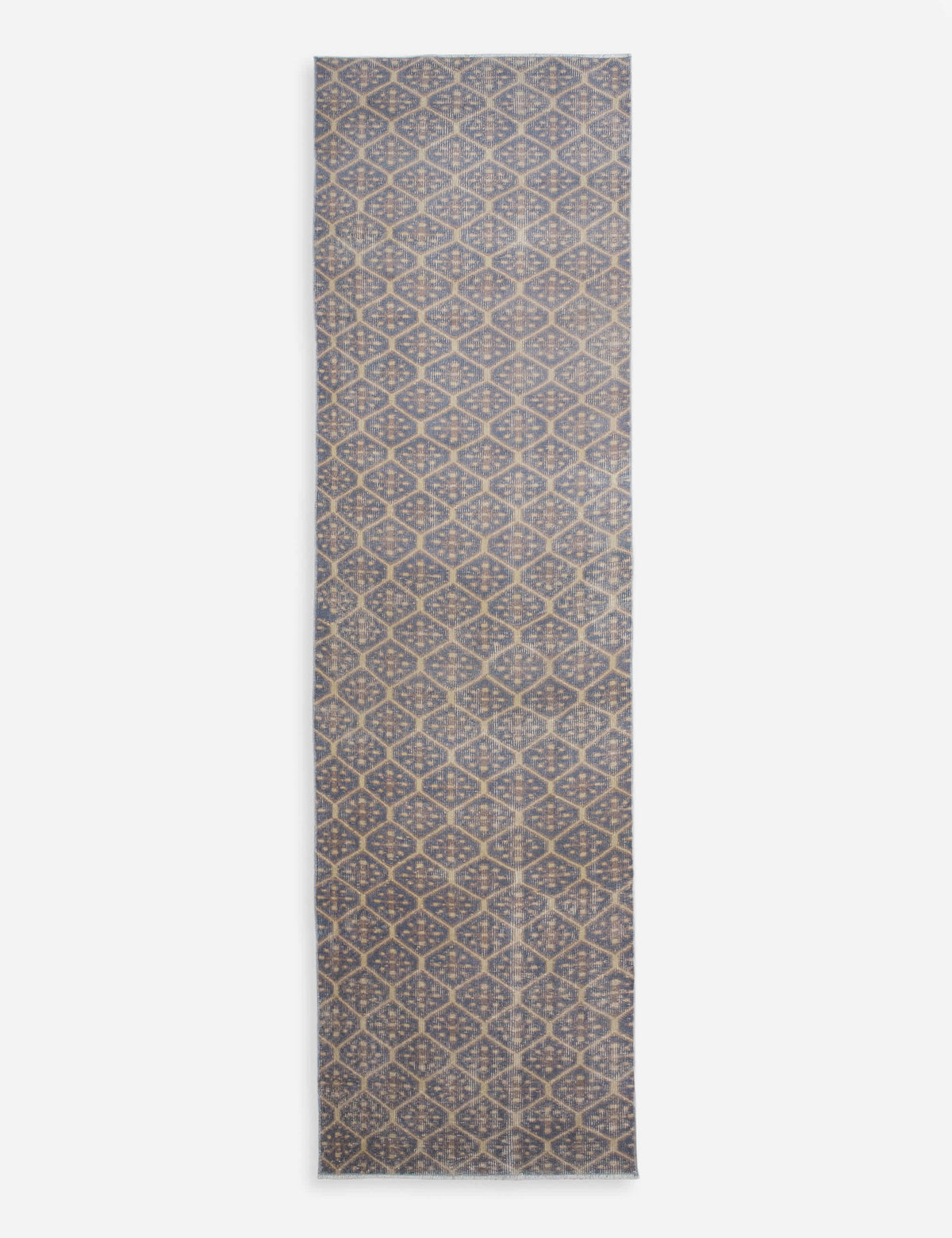 Vintage Turkish Hand-Knotted Wool Runner Rug No. 317, 2'6" x 10'10"
