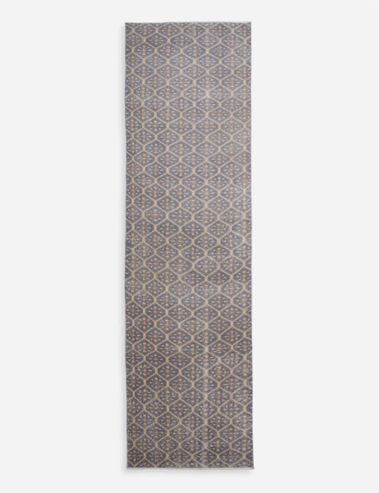 Vintage Turkish Hand-Knotted Wool Runner Rug No. 317, 2'6" x 10'10"