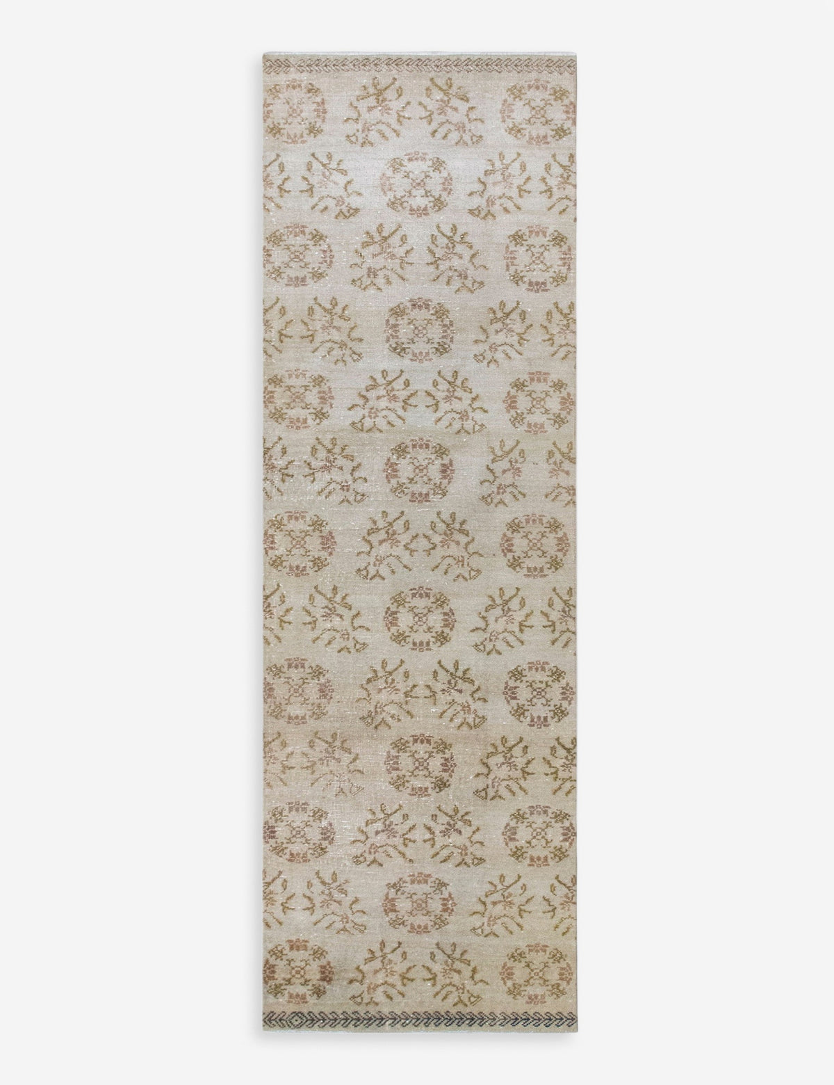 Vintage Turkish Hand-Knotted Wool Runner Rug No. 318, 2'3" x 8'10"
