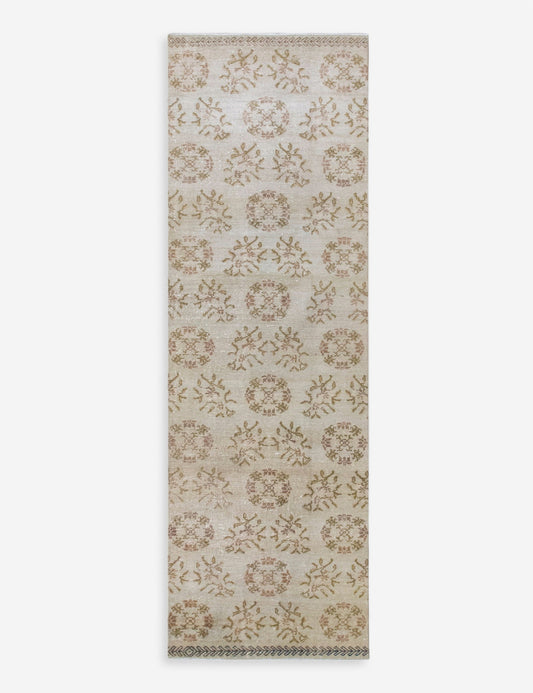 Vintage Turkish Hand-Knotted Wool Runner Rug No. 318, 2'3" x 8'10"