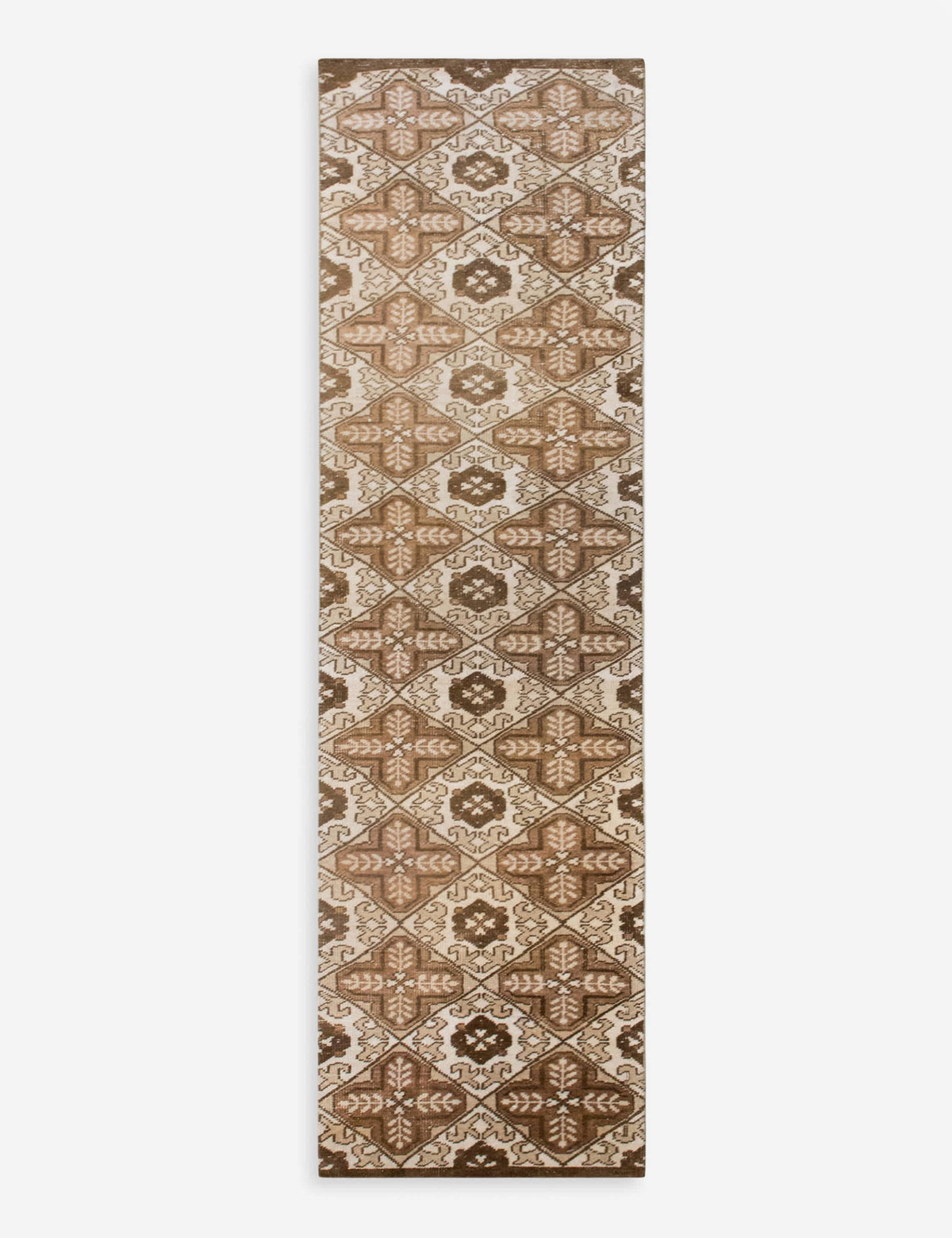 Vintage Turkish Hand-Knotted Wool Runner Rug No. 319, 1'12" x 9'10"