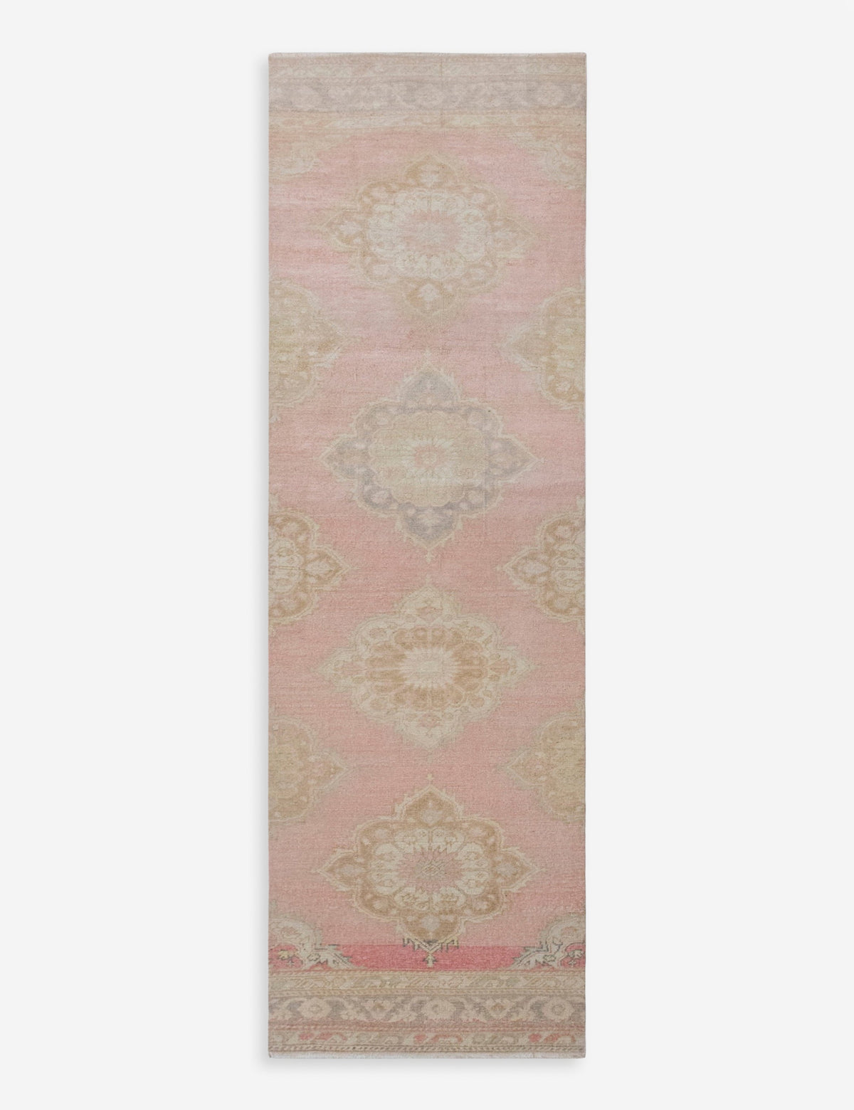 Vintage Turkish Hand-Knotted Wool Runner Rug No. 320, 2'7" x 10'11"
