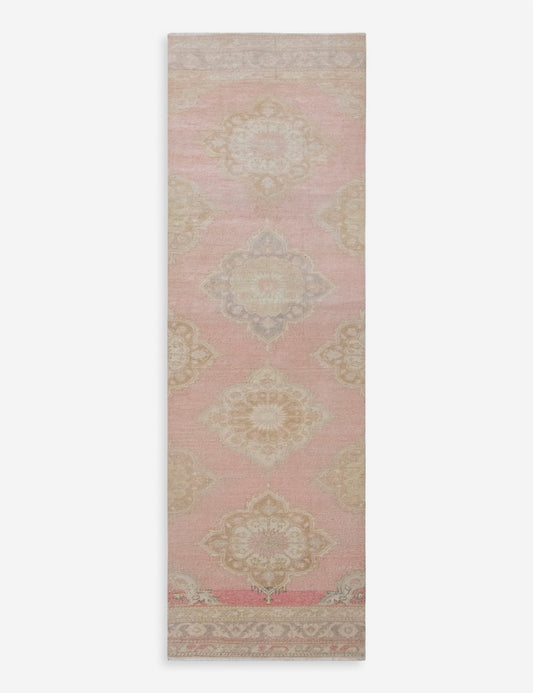 Vintage Turkish Hand-Knotted Wool Runner Rug No. 320, 2'7" x 10'11"