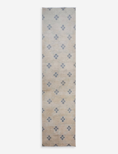Vintage Turkish Hand-Knotted Wool Runner Rug No. 321, 2'4" x 10'4"