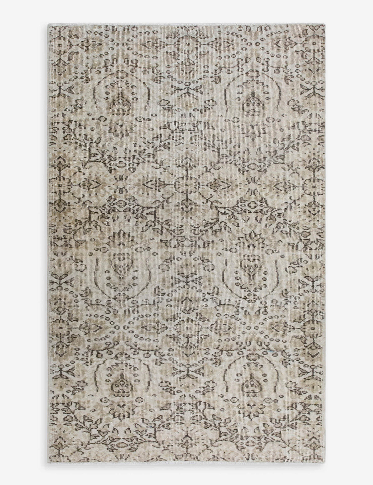 Vintage Turkish Hand-Knotted Wool Rug No. 595, 3'3" x 6'6"