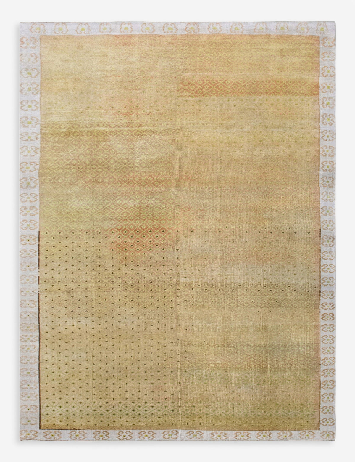 Vintage Turkish Hand-Knotted Wool Rug No. 602, 6'9" x 9'9"