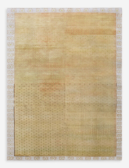 Vintage Turkish Hand-Knotted Wool Rug No. 602, 6'9" x 9'9"