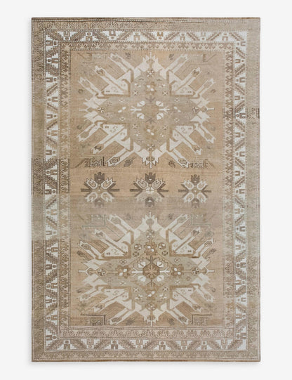 Vintage Turkish Hand-Knotted Wool Rug No. 603, 6'1" x 9'9"