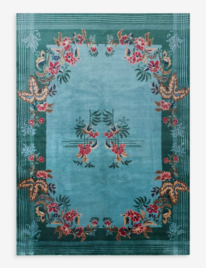 Vintage Turkish Hand-Knotted Wool Rug No. 604, 6'10" x 10'2"