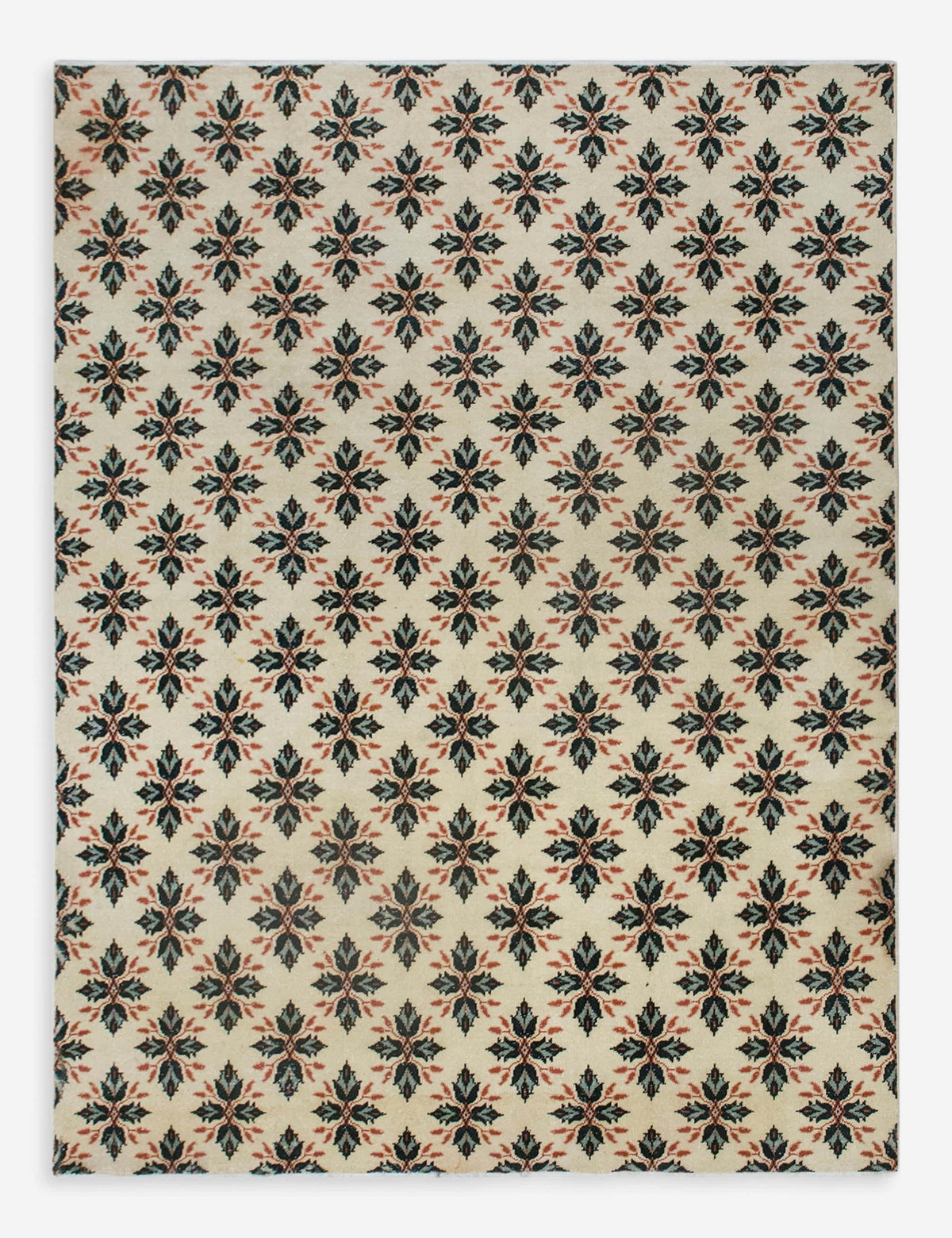 Vintage Turkish Hand-Knotted Wool Rug No. 605, 7'3" x 9'10"