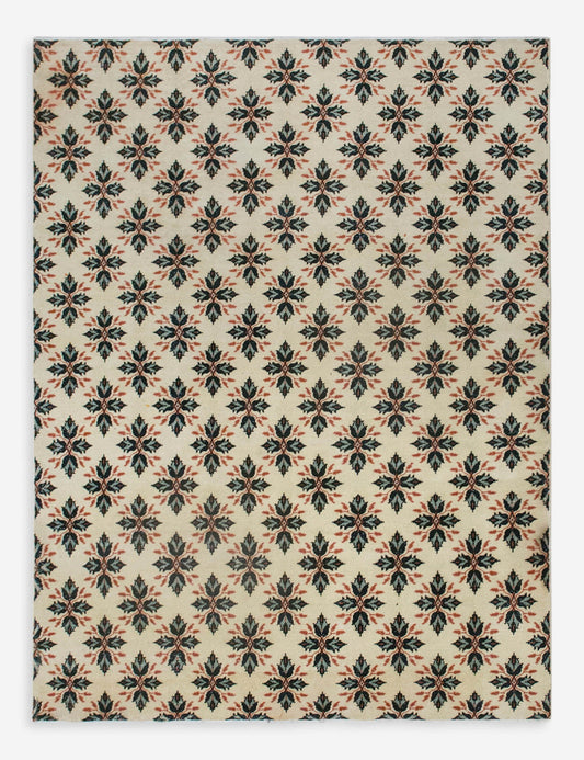 Vintage Turkish Hand-Knotted Wool Rug No. 605, 7'3" x 9'10"